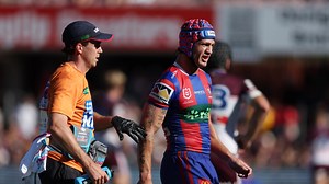 Ponga scores an expensive try for the Knights