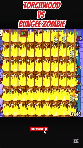 *TORCHWOOD VS BUNGEE ZOMBIE*#shorts #short #pvz #youtubeshorts #shortvideo #pvzfusion #gaming #games