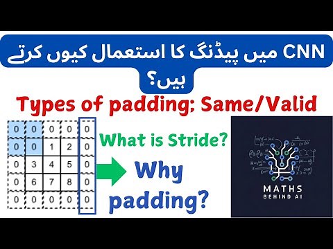 Stride and Padding in CNN | Padding Types | Valid Same Full Asymetric