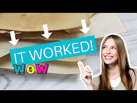 How To Stain Paper With Coffee To Make It Look Really Old ✅☕