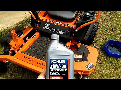 Changing the Oil on my Bad Boy MZ Magnum 54