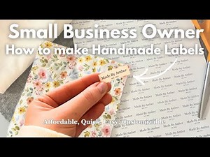 How I Make My Handmade Sewing Labels 🧵✨🦢 | Small Business DIY Tutorial| Quick, Easy & Affordable
