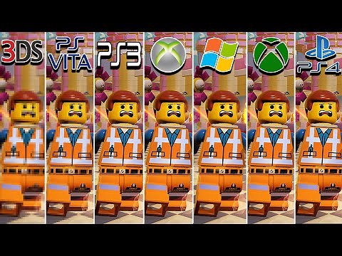 The Lego Movie Videogame (2014) 3DS vs PS Vita vs PS3 vs XBOX 360 vs PC vs XBOX ONE vs PS4 Pro