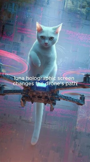 A Killer Drone Hunted the Cyberpunk Cat… But the Cat Hacked It Mid-Air #cyberpunk #Cat #Short