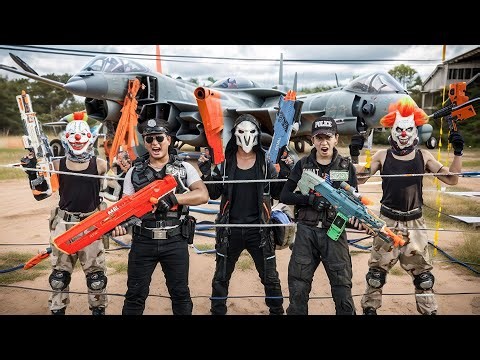 LTT Nerf Mod : SWAT Nerf Guns War And Rose Fights With Stolen Guns