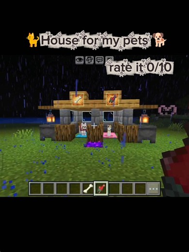🐈Minecraft pet house Build🐕 #minecraft #shots #minecraftbuild #viral #populer
