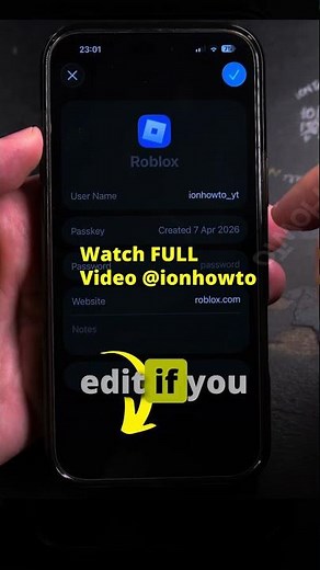 iPhone How to Remove Saved Passkey from iCloud Passwords App