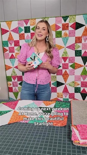 Grab your favorite fat quarters for Misty’s next project, Starlight Spin 💫 Watch the tutorial this Monday on YouTube. #missouristarquiltco #missouristar #quiltingtutorial #quilting | Quilting Deals - Missouri Star Quilt Co
