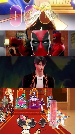 FNF Golden Boys: Deadpool Meets SpiderMan in a New Tune! [Kpop Demon Hunters] #fnf #golden #deadpool