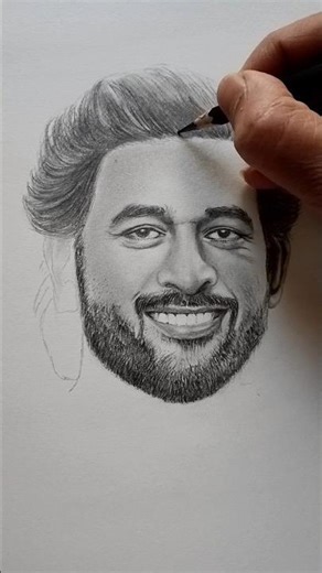 How to Draw M S DHONI✏️ #art #shorts #dhoni