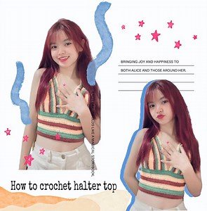 37K views · 2K reactions | How to crochet halter top癩 ကိုကိုမပေးဝတ်လဲ...