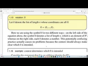 6 Linear Algebra Over Fields, Basics Of Lists