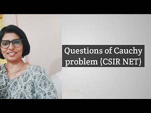 Questions of Cauchy problem of CSIR NET Questions