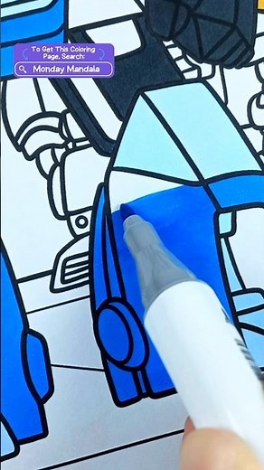 MARINE RESCUER..🤔🤔 #riddles #coloring #satisfyingvideo #resquebots #hightide #transformers #cartoon