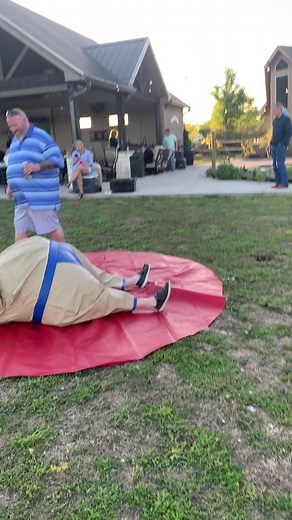 Such a blast. Rented sumo suits. #sumo #sumowrestling #partytime