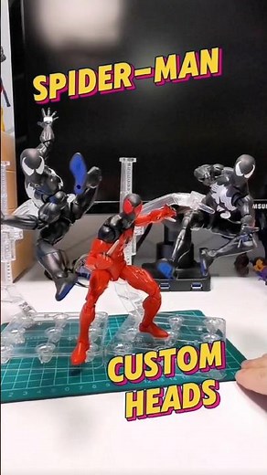 Painting Custom Spider-Man Heads Marvel Legends Hasbro Pulse Action Figure Mod Upgrade