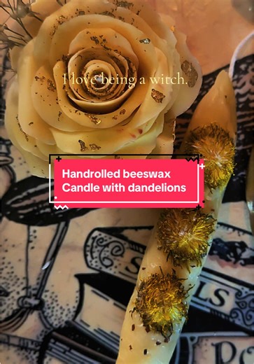 Crafting Beeswax Candles with Dandelions for Witchcraft
