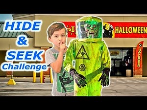 HIDE AND SEEK CHALLENGE in Spirit Halloween! | DavidsTV