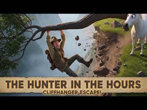 The Hunter & The Hours | 3D Animation Stories | He slips and falls but grabs a branch.