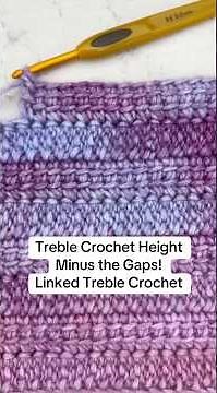 How to Crochet the Linked Treble Crochet Stitch 🧶✨