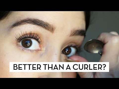 you need to start curling your lashes with a spoon