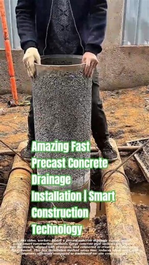 Amazing Fast Precast Concrete Drainage Installation | Smart Construction Technology