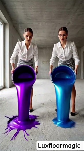 Purple vs Blue: Stunning Metallic Epoxy Floor Ideas