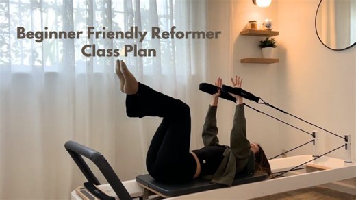 Beginner Friendly Reformer Class Plan   ball