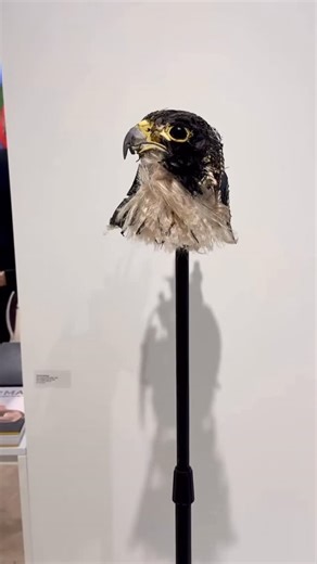 FALSE FACE on Instagram: "Mind warping sculpture by @tdeininger 🦅 Currently at Art Basel Miami represented by the Ethan Cohen Gallery. @ethancohengallery @artbasel @baselmiami"