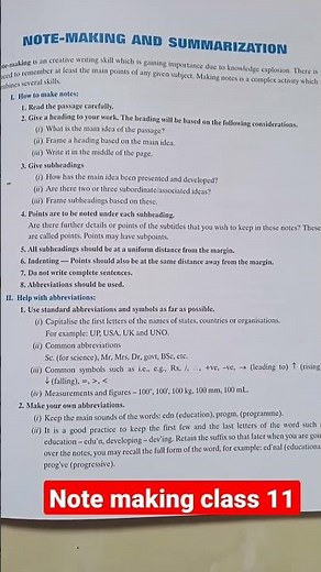 note making class 11 ,12.cbse ncert.
