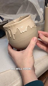 Let's slime some more mugs! Now I assume because I get a lot of comments about how these slimy cauldron mugs could also be honey pot mugs that that means you want to see some honey pot mugs? Either way let me know your thoughts. #handmade #pottery #ceramics #slime #art #cauldron #honey #mugs | Cozy Handmade Creations