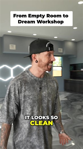 From Empty Room to Dream Workshop #fyp #matarmstrong #matarmstrongmk2 #rebuild