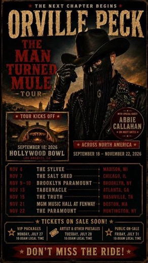 ORVILLE PECK | The Man Turn Mule Tour | #concert #conciertos #tour