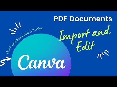 13. How To Import and Edit PDF Files in Canva - Easy Drag and Drop