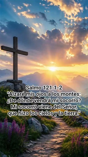 Alzaré mis ojos a los montes | Salmo 121:1-2 | Oración de confianza en Dios 🙏
