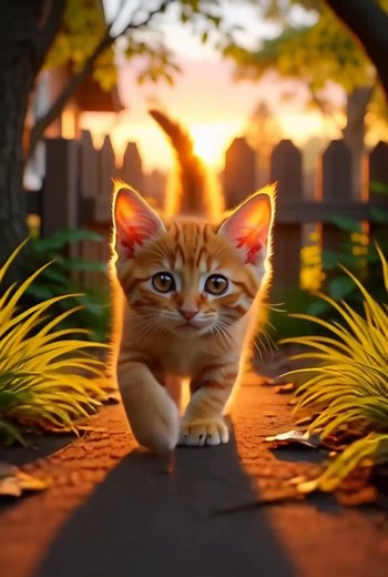 A tiny kitten with a huge dream… Tango always watched the sunrise from behind the fence — until the day he gathered the courage to chase it. This adorable Pixar-style adventure follows a brave little kitten, a magical forest, and an unlikely animal friend who helps him find his way home. If you love cute animals and heartwarming stories, this one will make you smile. 🌅🐱✨ 🐾 #KittenStory #PixarStyle #AdventureStory #CuteAnimals #CatLovers #Heartwarming #AnimalFriends #ForestMagic #FacebookReels