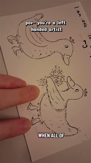 pov you're a left handed artist smudging all over the place