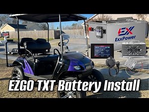 EXX POWER 48v 105ah Golf Cart Lithium Battery Kit | 2016 EZGO TXT