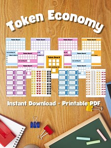 Printable Token Economy System: Behavior Chart, Reward System (digital Download) - Etsy Canada