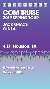 40 reactions · 7 comments | Houston! I'm headed to Warehouse Live with new music Apr 17 and I'm bringing Jack Grace and Ginla with me. Get your tickets now! | Com Truise | Facebook