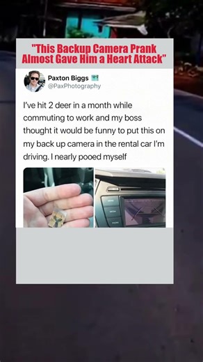 Backup Camera Prank Goes Too Far – He Almost Had a Heart Attack!