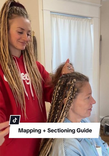 Mapping and Sectioning Guide for Dreadlock Extensions