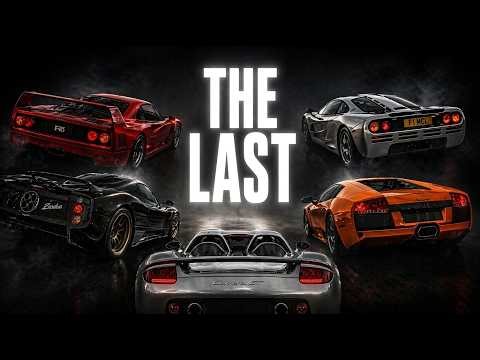 The Last Supercars Built Without Computers — Ferrari F40, McLaren F1, Carrera GT