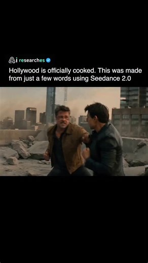 AI researches | AI on Instagram: "This clip wasn’t filmed. It was generated entirely by Seedance 2.0. Yes, from nothing more than a short text prompt. Faces, voices, timing, emotion… the model handled all of it. What looks like a polished movie scene is pure AI output. Watch the details. Shot-to-shot consistency. Natural expressions. Clean lip sync. Not long ago, this quality meant cameras, actors, and a VFX pipeline. Now it starts with words. We’ve crossed into a strange moment online. Video no