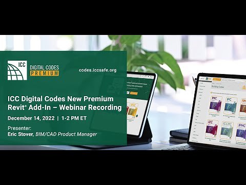 Webinar: ICC Digital Codes New Premium Revit® Add-In