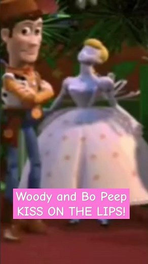 Woody and Bo Peep KISS?! 😮 #toystory #woodyxbopeep #woody #bopeep