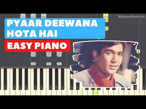 Pyaar Deewana Hota Hai - Piano Tutorial with Chords | Old Hindi Song