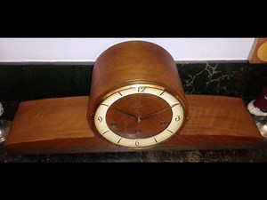 Mid Century Modern Westminster, St Michael, Whittington, Triple Chime Clock By Schatz, Germany