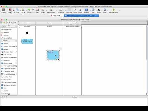 Tutorial: INFOST 340 Activity Diagram for Use Case Scenario - Visual Paradigm