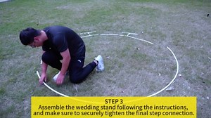 Wedding Arch Round Backdrop Stand with Backdrop Cover, 6.6ft White Wedding Balloon Circle Arch Frame Stand for Birthday, Backdrop Stand for Parties, Bridal Shower Anniversary Ceremony Celebration